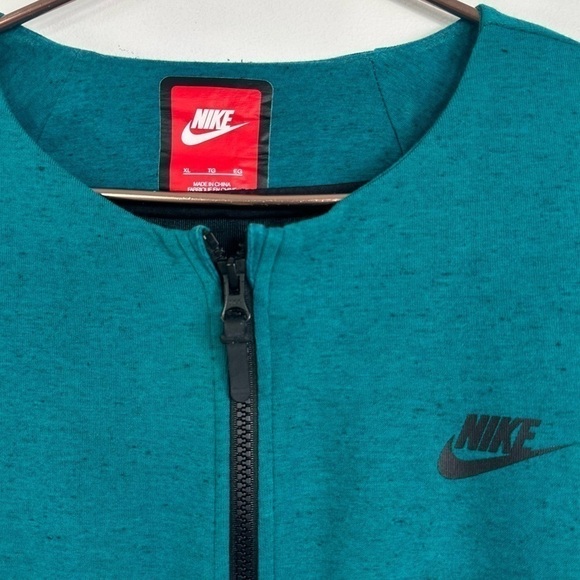 Nike Tech Women’s XL Teal Blue Full Zip Sweatshirt Jacket - Picture 3 of 5